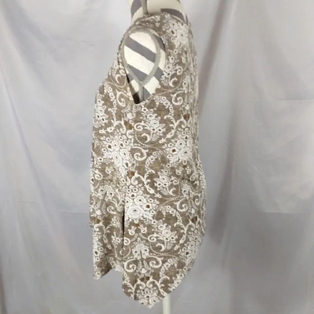 SJS Floral Asymmetrical Tank Top - Picture 3 of 6
